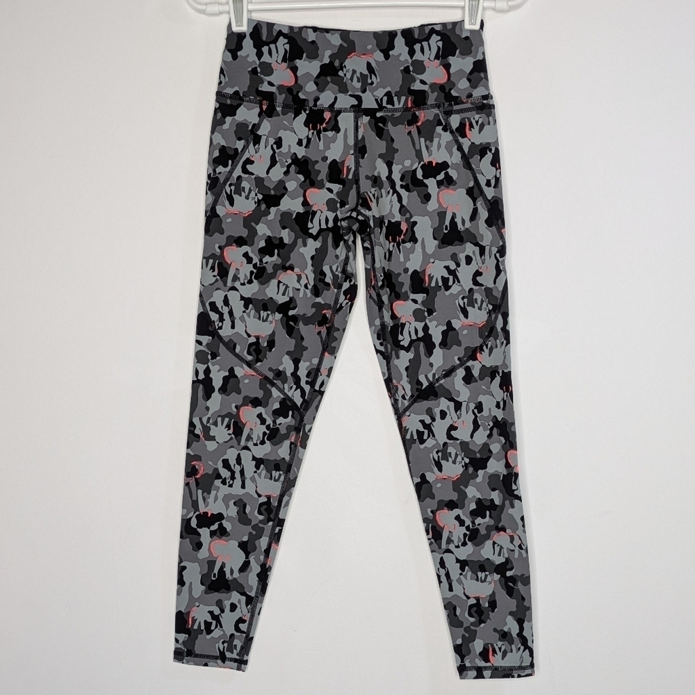 Sweaty Betty The Power 7/8 Length Elephant Camo Camouflage Workout Leggings XS